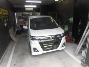 ワゴンＲ・大阪☆MATCH　UP6DSP・ウーファー取り付け