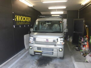 大阪・エブリィ☆ナビ・スピーカー・フォグランプ交換